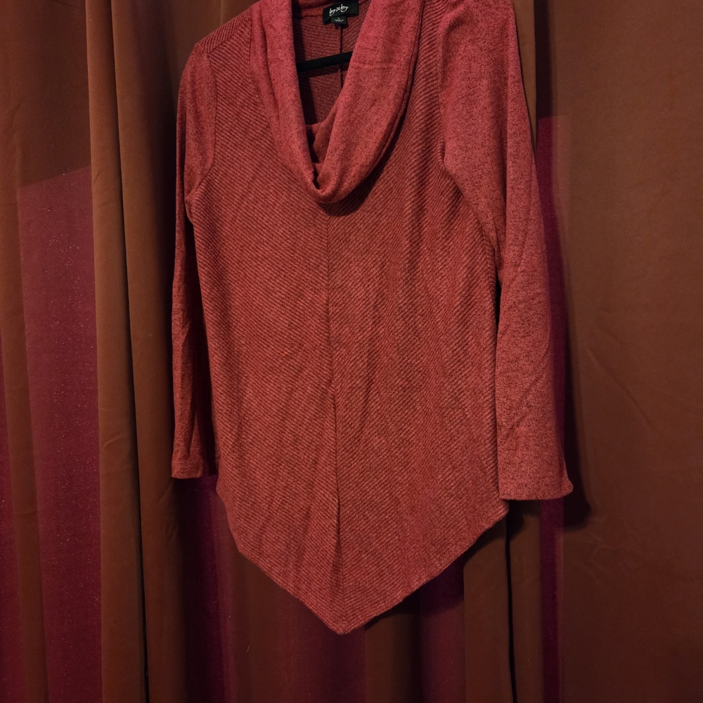 George Women's Deep Red Cowl Neck Sweater